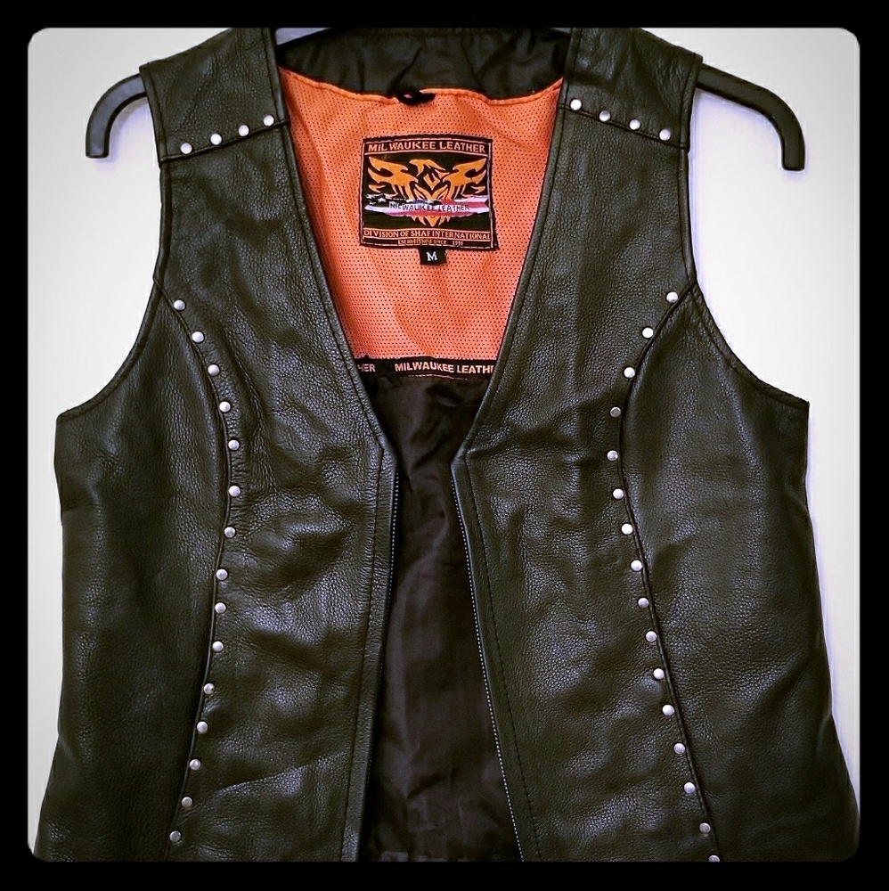 Leather vest